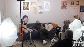 behind the scenes of shaundam spanking jay tru s sexy ass as miss jane judge watch and strokes shaundam s bbc