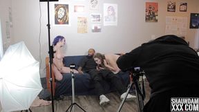 behind the scenes of shaundam spanking jay tru s sexy ass as miss jane judge watch and strokes shaundam s bbc