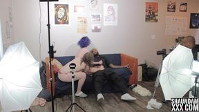 behind the scenes of shaundam spanking jay tru s sexy ass as miss jane judge watch and strokes shaundam s bbc