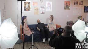 behind the scenes of shaundam spanking jay tru s sexy ass as miss jane judge watch and strokes shaundam s bbc