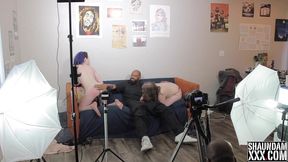 behind the scenes of shaundam spanking jay tru s sexy ass as miss jane judge watch and strokes shaundam s bbc