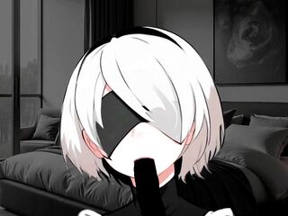 Spanish JOI ASMR with 2B. I need cum slaver, use me very hard out of stopping.