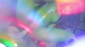 Busty Brunette Seduced by Amateur Artist in Body Paint and Rough Play
