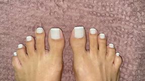 beautiful feet New nails French