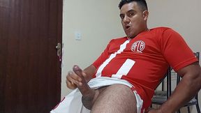 yuri gaucho - torcedor mega-dotado punhetando com gozada farta