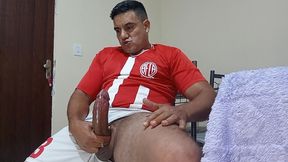 yuri gaucho - torcedor mega-dotado punhetando com gozada farta