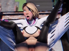 In Spider's Web 3D Animation Superhero Porn