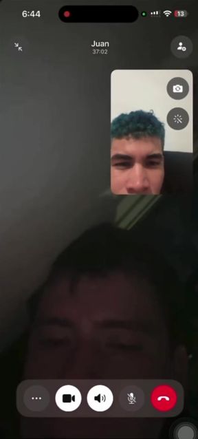 Video Call with Man