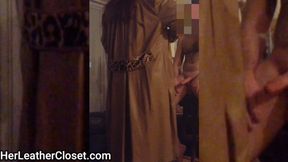 Brown Leather Mistress Slave Cock Toy