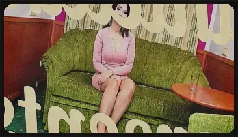 Horny Ebony MILF Fingers Hairy Pussy on Green Sofa