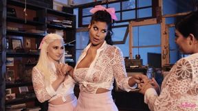 Fierce Threesome Desires Ignite in an Outdoor Clash