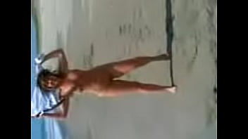Justine Adams naked on Papamoa Beach 2