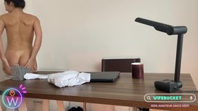 Cheating Wife Roleplay in the Office