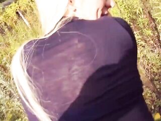 Sexy German Outdoor Sex with Nasty Golden-haired Teen Playgirl