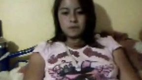 Mexican GF gets horny on camera and flashes her pussy