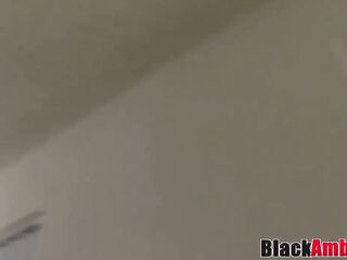 Breasty fat amateur takes her 1st BBC on casting