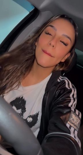 Car ride selfie