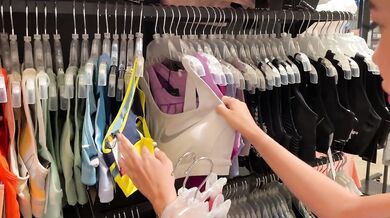 Blowjob in Fitting Room / too Much Cum in her Mouth