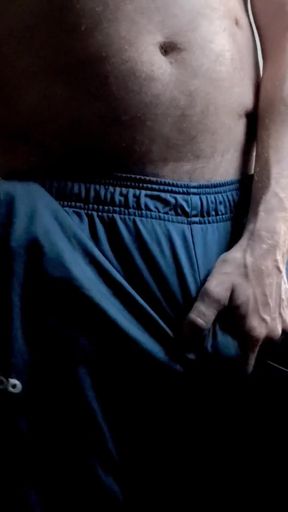 Emotional moment from "trackie daddy bulge play"