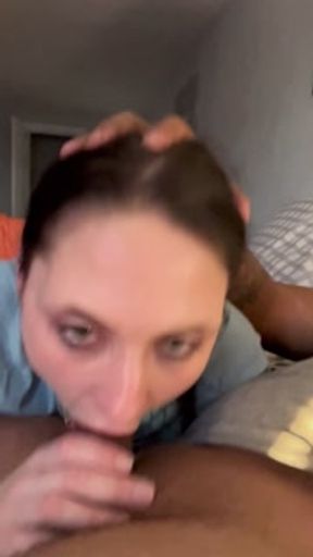 Sexy Teen Shows her BBC best Friend why She’s the Throat Goat 💪🏾 best Blow Job Ever!