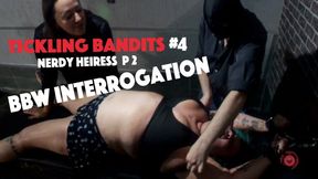 Tickling bandits #4 (Nerd heritage p2 1080p) - Young BBW reaches her limit during the tickling interrogation - BBW tickling, foot tickling, intense real tickling, tickling story, tickle interrogation