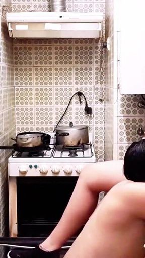 Thrilling moment from &quot;Apron on, but down... nothing 👀 My boyfriend takes me in the kitchen Ft BabyLuna939 Part 2&quot;
