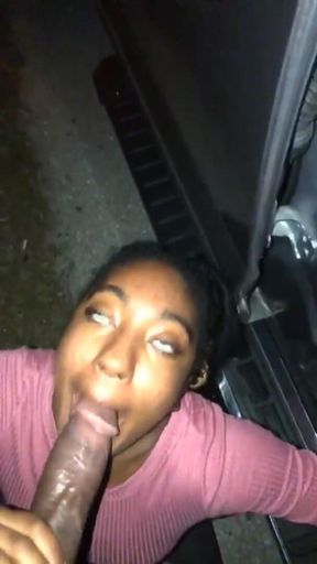 Sexy Pit Stop on the Side of the Road Outdoors Deep Throat Let Me Suck You Dry Stepdaddy