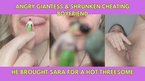 Angry Giantess & Shrunken Cheating Boyfriend