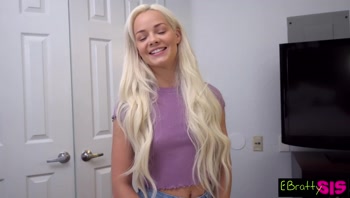 Elsa Jean Makes A Deal with Kinky Stepbro Playing With His Cock For Pocket Change