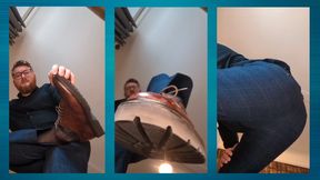 Dominating you after work Part 1: Dress shoes