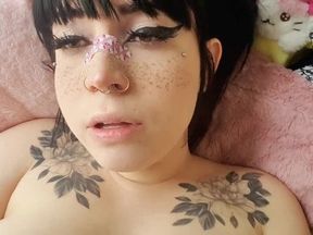 Naughty kitten plays with her vagina and cums