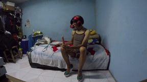 Joselynne Crossdresser With Buttplug And High Heels Suck Dildo Third Part