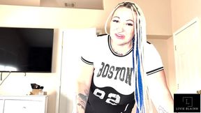 she catches him jerking and decides to help