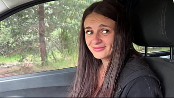 A modest village girl shows her tits and opens her ass to an impudent guy