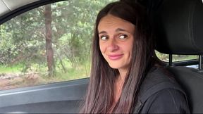 A modest village girl shows her tits and opens her ass to an impudent guy