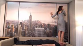 VERONICA - You are a worm under my feet 2 - Face and dick trampling