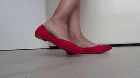 Shoeplay in short nylon socks 2dd