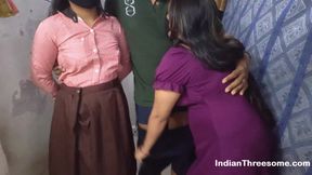 Biwi Aur Sali Ki Ek Sath Mast Chudai