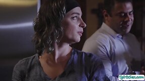 Stepdad fucks his tgirl stepteen on her day