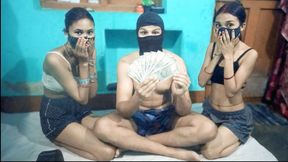 College Friends Threesom Sex XXX Video Hindi, One Boy with Two Girls Full Hindi Audio XXX Video