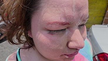 Doing cumwalks with lots of thick cum on my face, through the city with lots of people watching me, is what I always want