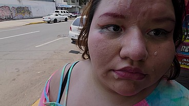 Doing cumwalks with lots of thick cum on my face, through the city with lots of people watching me, is what I always want