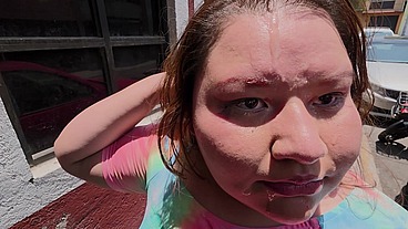 Doing cumwalks with lots of thick cum on my face, through the city with lots of people watching me, is what I always want