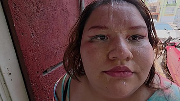 Doing cumwalks with lots of thick cum on my face, through the city with lots of people watching me, is what I always want