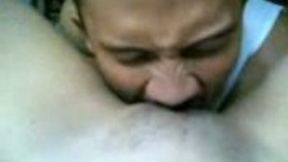 My Malay boyfriend having his pussy lunch between my legs