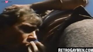 Mustache Man's Deep Throat Blowjob & Hardcore Anal Fucking