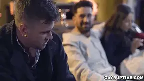 Chris Damned, Ryan Jordan And Jordan Ryan In Gayruptive And Fucks Beside Ryans Wife While She Is Resting 6 Min