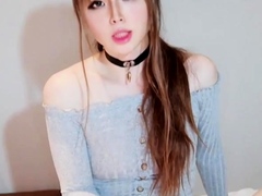 Asian Shemale Solo Masturbation