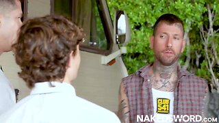 Eddie Patrick forgot the magical word for masculine Jason’s cock