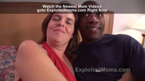 Hot cougar mature sexy big ass brunette stewardess does her 1st porn with BBC in hot milf interracial video